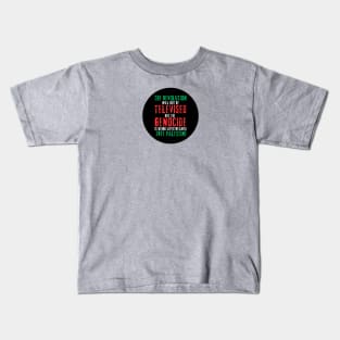 The Revolution Will Not Be Televised But The Genocide Is Being Livestreamed - Round - Flag Colors - Double-sided Kids T-Shirt